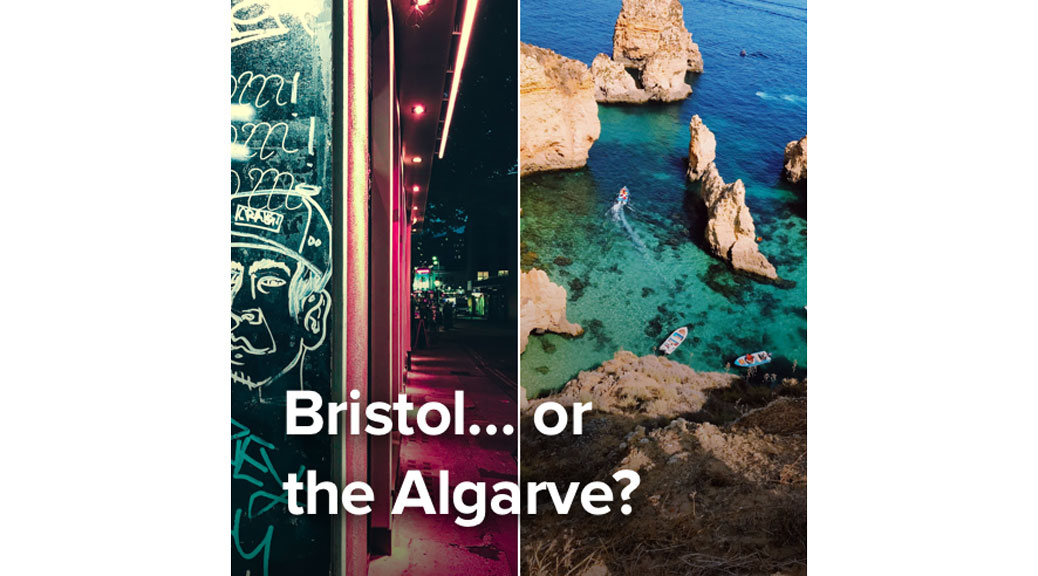 Cost of Living Expenses in Bristol is Equal to 7.9 weeks Vacation at Algarve